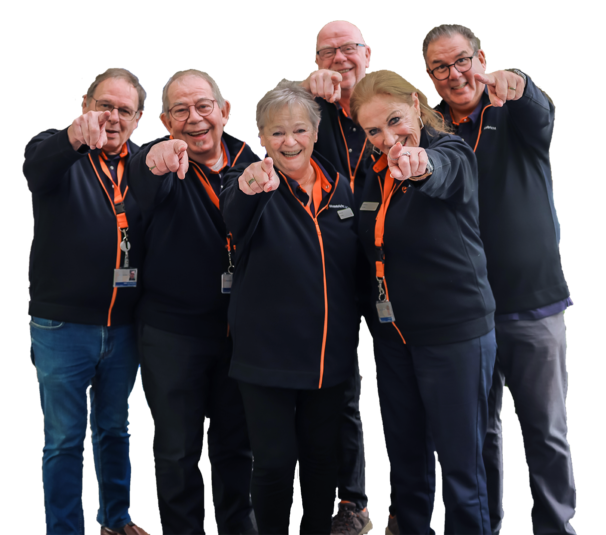 Vrijwilligers groepfoto