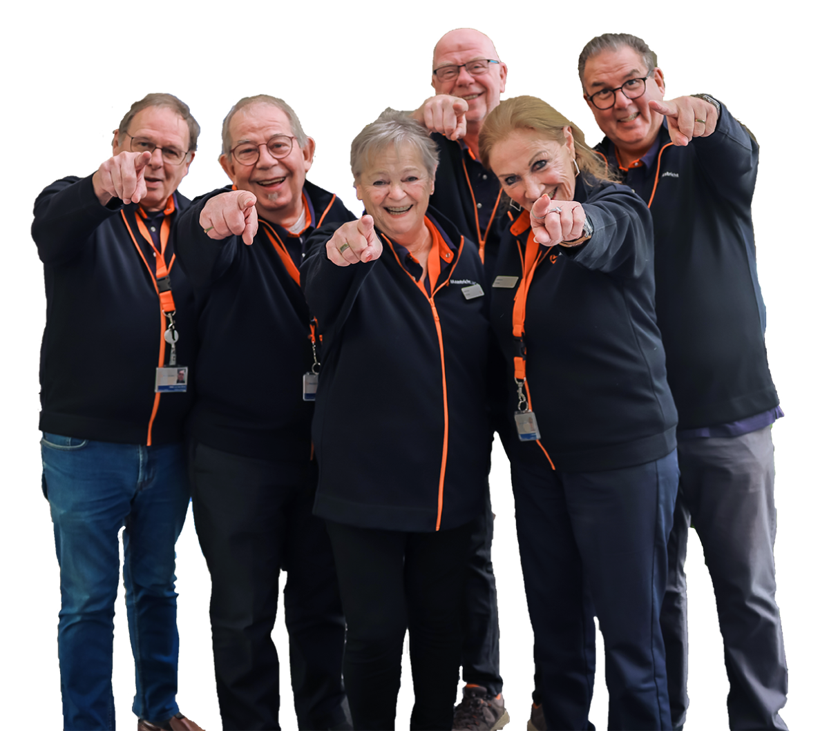 Vrijwilligers groepfoto